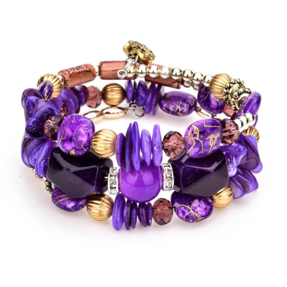 Indigo Bohemian Spiral Bracelet